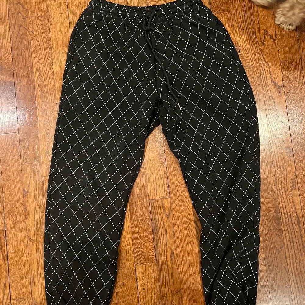 Adika black detailed sweatpants